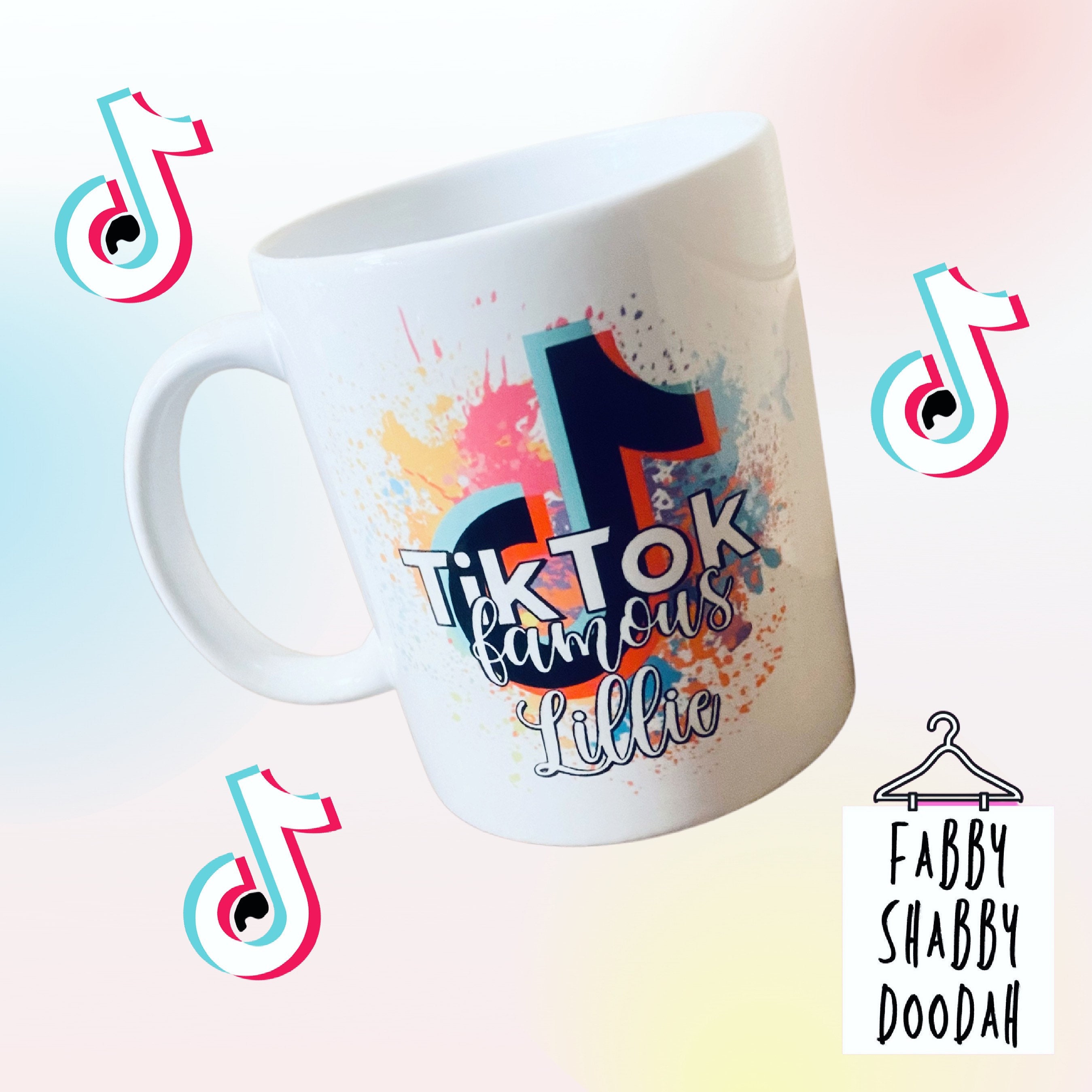 Personalised colour splash Tik Tok famous ceramic cup /mug Etsy.de