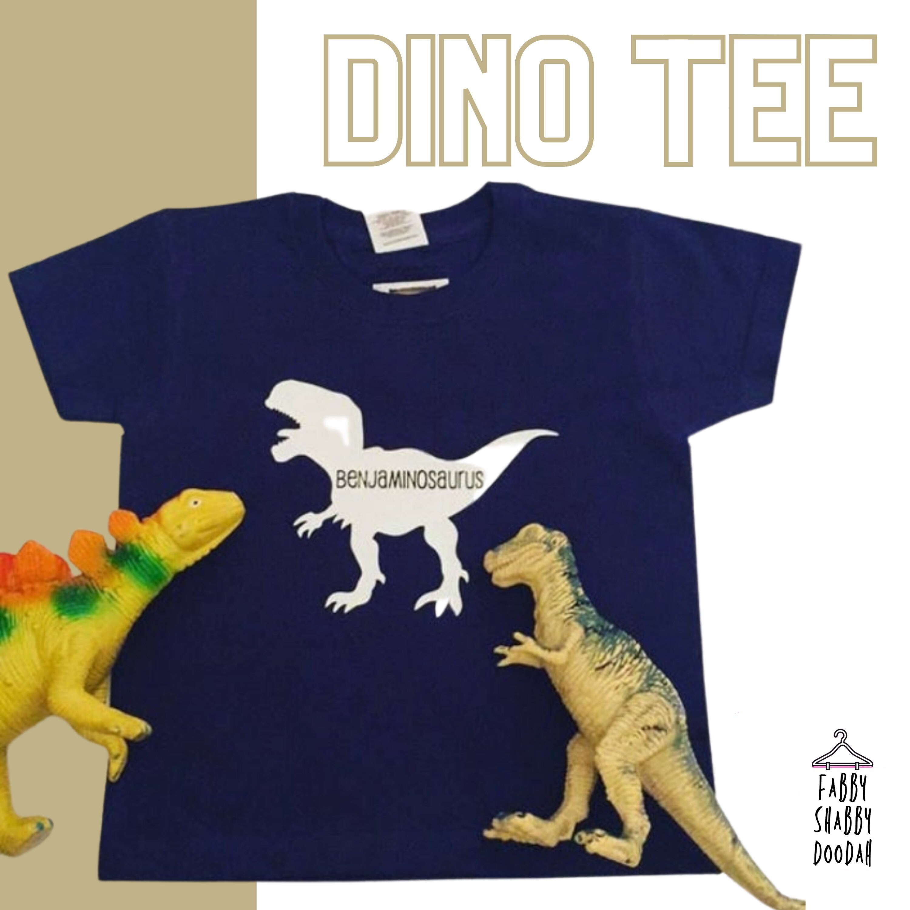 Childrens Personalised Dinosaur Tshirt / Trex / Name Tee / Etsy UK