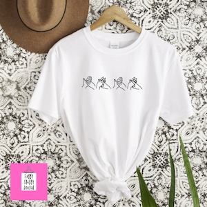 BSL British Sign Language MAMA print relaxed fit t-shirt / adult slogan tee
