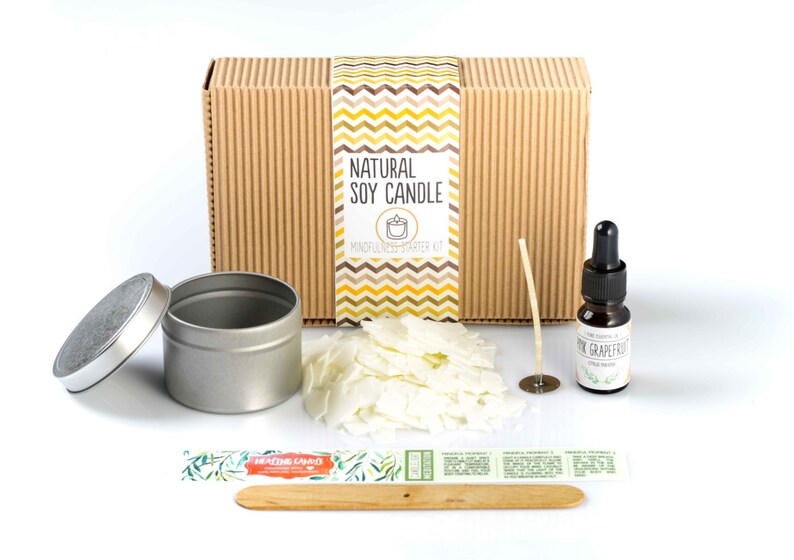 DIY Kit Aromatherapy Candle Making Starter / Beginner Pack Natural Soy
