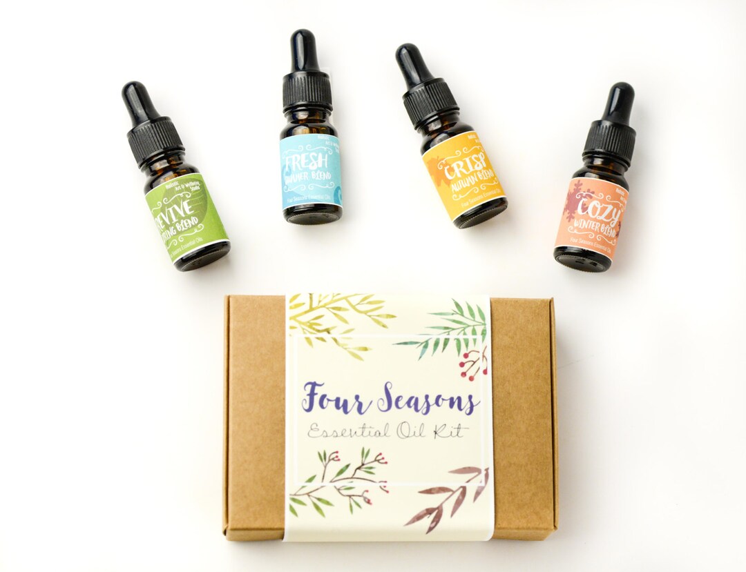 4 Seasons Aromatherapy Blend Essential Oil Kit Premium Pure Etsy