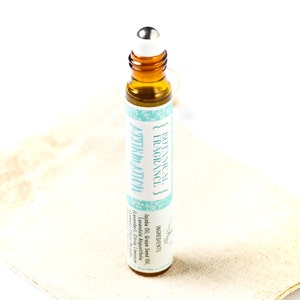AFFIRMATION Natural Botanical Fragrance from Essential Oils / Unisex Mindfulness Aromatherapy Perfume Oil Roll-on (Vegan)