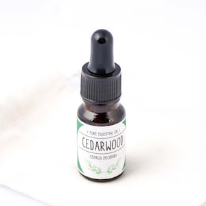 Pure CEDARWOOD Essential Oil Therapeutic Grade - dropper bottle