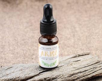 ARISE - therapeutic grade pure essential oil blend in glass dropper bottle (uplifting & energising)