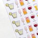 Tropical drinks Kit | Decor| Stickers