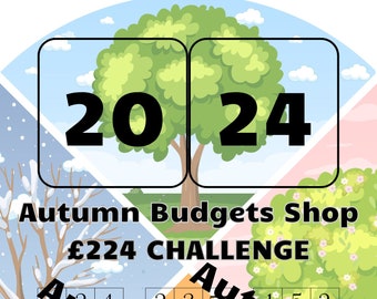 Digital Download Savings Challenge Save The Year 2024 Autumn Budgets