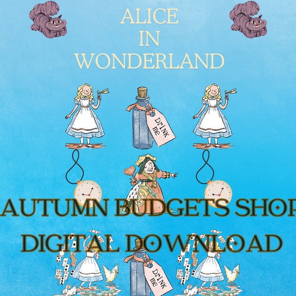 Alice in Wonderland Savings Challenge A4 + A6 Autumn Budgets