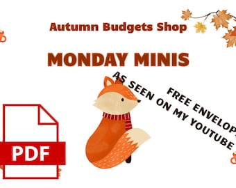 Monday Minis Savings Challenge Set of 6 - Autumn Budgets