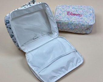 Insulated Embroidered Nylon Printed Lunch Bag—Personalized & Versatile