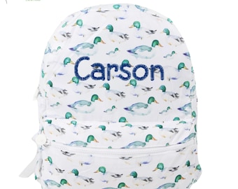 Personalized Nylon Backpack | Fun Prints, Interior Pocket, Side Pockets