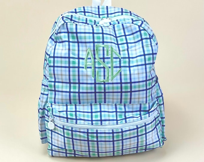 Personalized Nylon Backpack | Fully Lined with Interior Pocket & Mesh Side Pockets | Printed Nylon Backpack