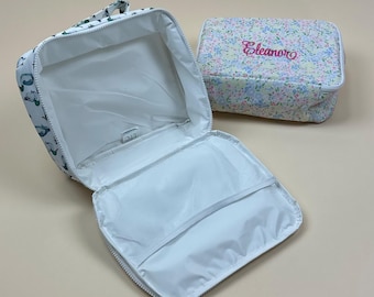 Insulated Embroidered Nylon Printed Lunch Bag—Personalized & Versatile