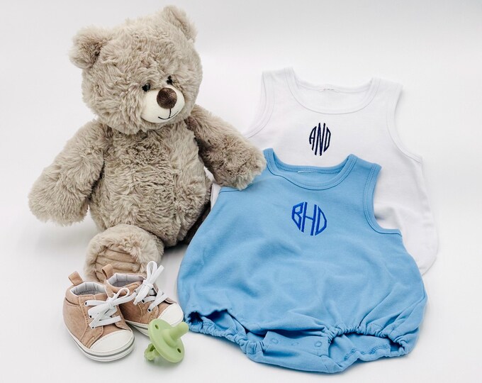 Baby Bubble-Baby Romper-Baby Bodysuit-Monogrammed-Personalized Baby Clothes-Baby Bubble Romper