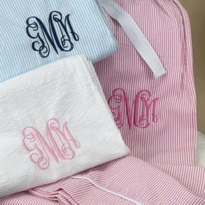 Schlafhose/Seersucker Schlafhose/Brautjungfer Schlafhose/Monogramm Schlafhose/Monogramm Pyjamas/Pyjamahose/Loogehose