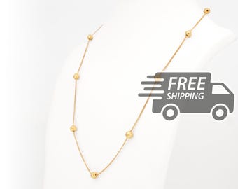 Collana portoghese con nove perle Viana in filigrana: argento sterling 925 placcato oro