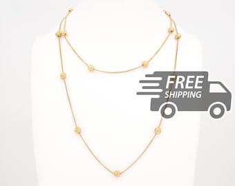 Set di collana con perline Viana in filigrana portoghese: argento sterling 925 placcato oro