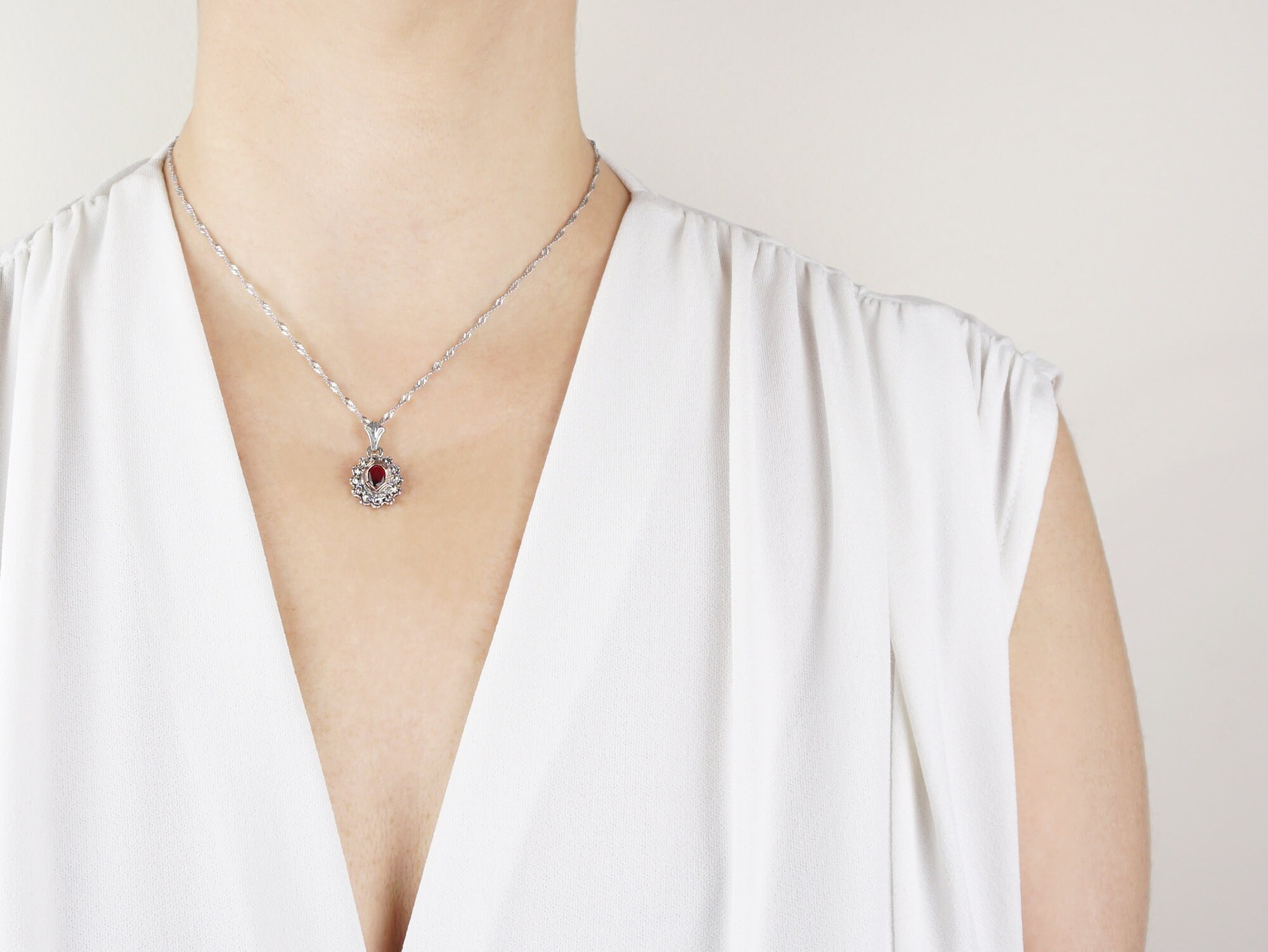 Collier Et Boucles D'oreilles Argent Massif Avec Marcassites Et Pierres Bleues - Occasion