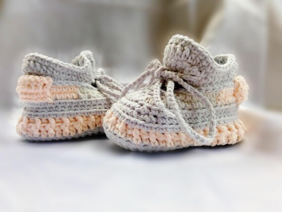 grey baby booties