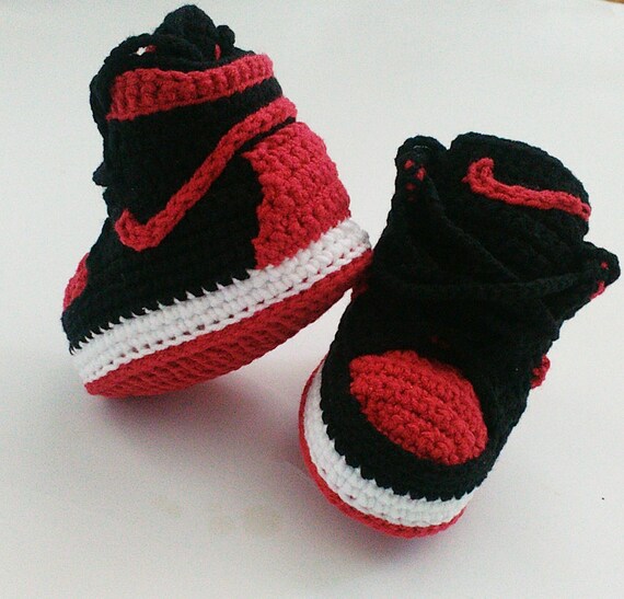 crochet baby jordan booties