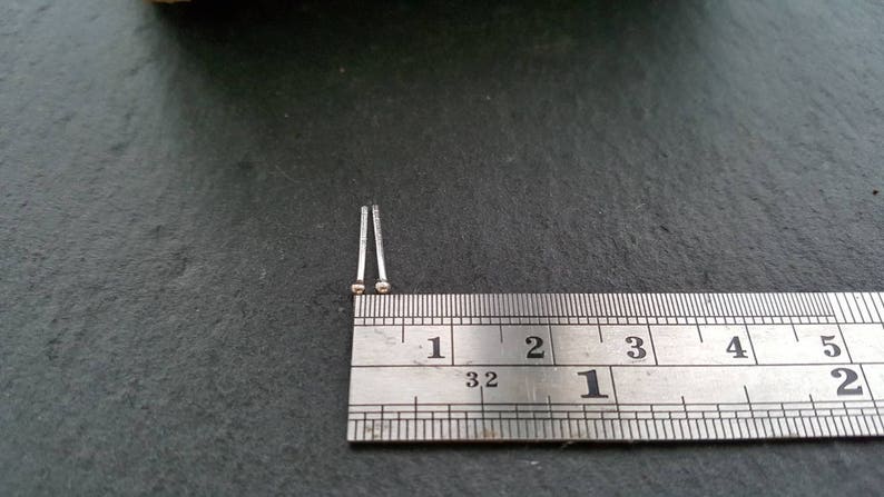 Everyday Jewelry Silver Post Minimal Earrings 1 mm Tiny Round Stud Earrings Sterling Silver Tiny Stud Earring Dot Stud Earring