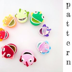 Crochet Pattern of game &quot;Fishing&quot; - Amigurumi Pattern tutorial PDF file - Fish Crochet Pattern - Download PDF