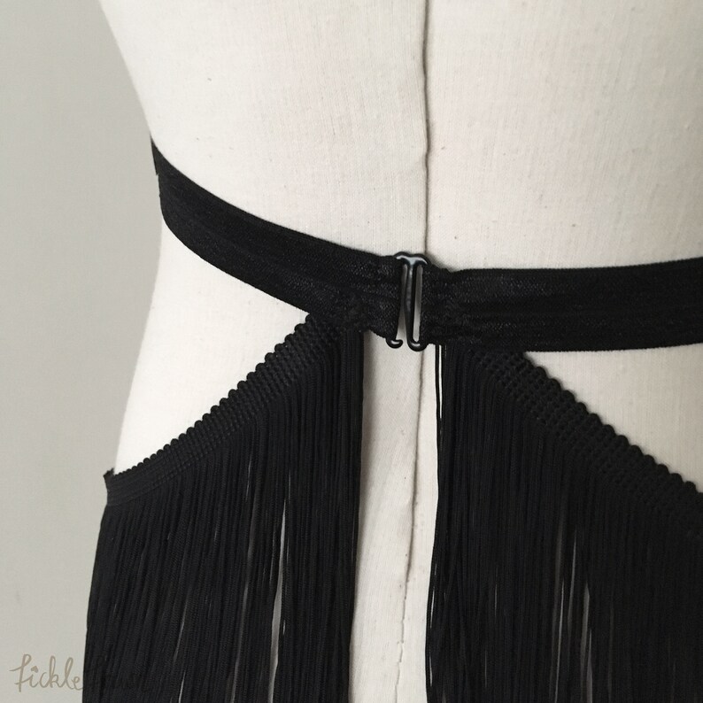Burlesque Shimmy Fringe Belt Skirt Etsy
