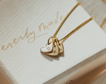 Gold initials necklaces, gold initial necklaces, gold initial necklace, 14k gold filled initials heart necklace, initial heart necklace