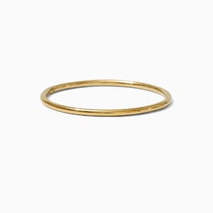 Gold stacking ring, thin ring, 14k gold filled dainty ring, minimalist ring, plain ring, gold band, gold rings for women, R-MEAD