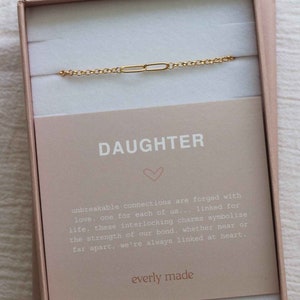 Daughter Bracelet, gift for daughter from mom, gift for daughter from dad, daughter gift, gift for her, bracelet for daughter