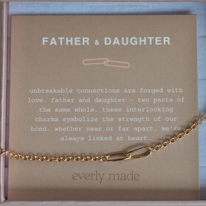Father & Daughter Bracelet, to my daughter, dad to daughter, daughter jewelry, daughter from dad, daughter birthday, daughter gifts