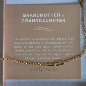 Grandmother & granddaughter bracelet, granddaughter gift, grandmother gift, gift for grandma, grandma gift, matching bracelets