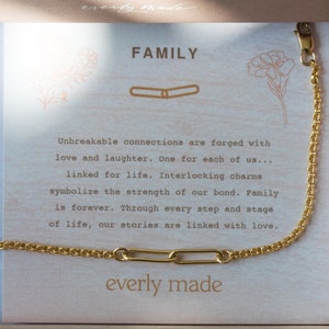 Family bracelet, family jewelry, family gift, matching bracelets, matching jewelry, friendship bracelets, best friends bracelets, LINKED
