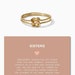 Sterling Silver Friendship Infinity Knot Ring: Bestie Gift - Etsy