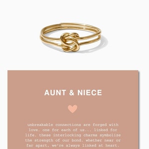 Aunt & niece rings, aunt and niece gifts, aunt and niece jewelry, aunt gift, niece gift, aunt jewelry, niece jewelry
