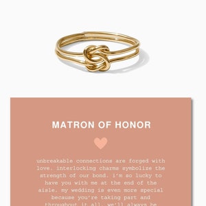 Matron of honor ring, matron of honor gift, special gifts for matron of honor, ring for matron of honor, gift from brides to matron of honor