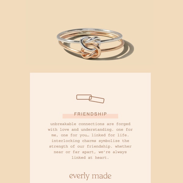 Friendship rings, bridesmaid gifts, BFF ring, best friend ring, bridal party gift, friendship gift for 3, friendship gift for women