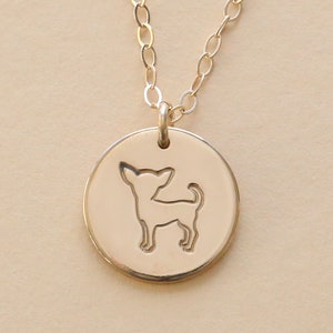 Chihuahua necklace, chihuahua mom gift, dog mom gift, dog mom jewelry chihuahua mom, dog lover gift, Chihuahua NP-625C
