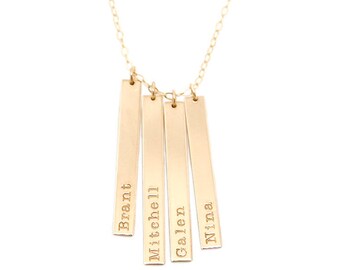 Mother's necklace rose gold. Grandmother's necklace. Family necklace. Birth date necklace-Grandchildren. Name necklace. NVB-175X20BR