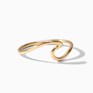 Wave ring, gold wave ring, silver wave ring, ocean wave ring, wave ring gold, wave ring water resistant
