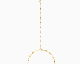 Social Status Dainty Shimmer Hand Chain Bracelet, 14k Gold Filled, .925 Sterling Silver