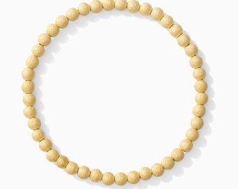 4mm Grace Bead Bracelet, Stardust Finish