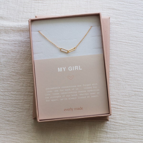 My Girl linked necklace, my girl necklace, gifts for your girlfriend, gifts for your favorite girl, necklace for your girlfriend, my girl