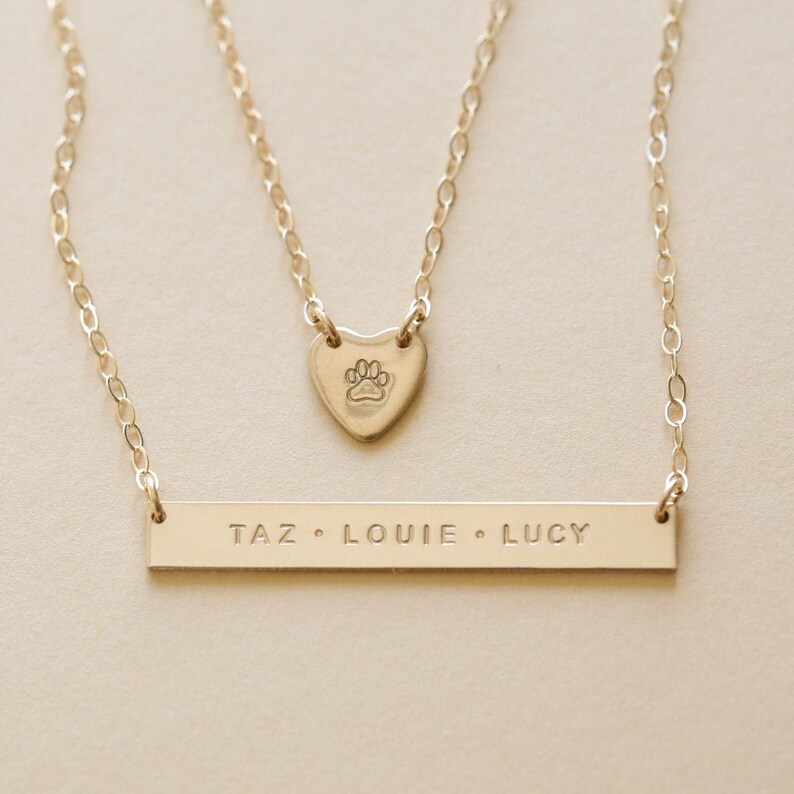 paw print dog necklace