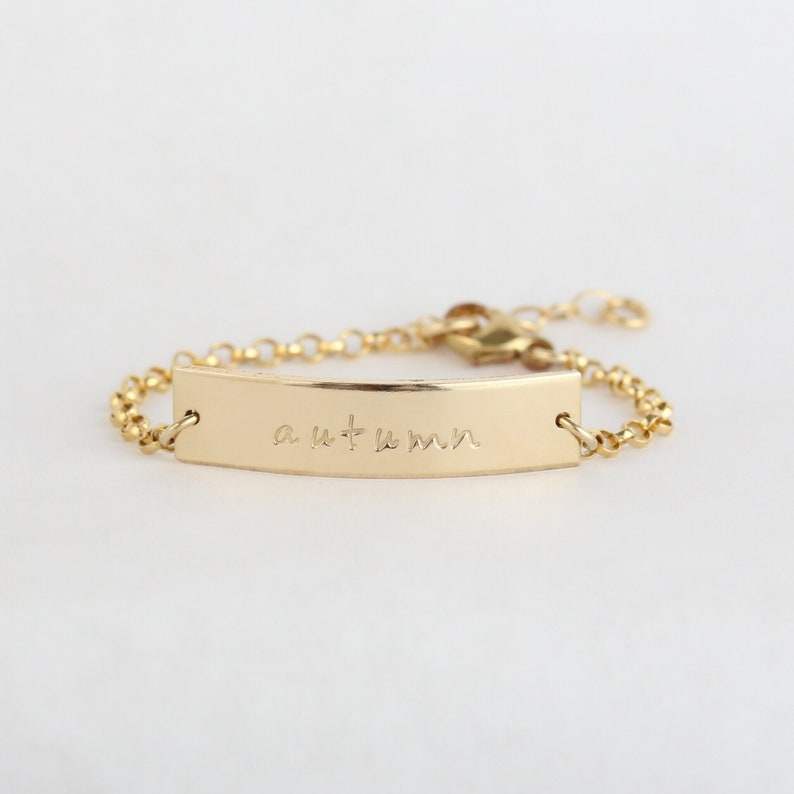 gold baptism bracelet