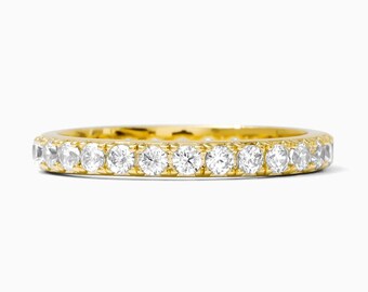 Twinkle Ring, .925 Sterling Silver, 18k Gold Plated, Cubic Zirconia