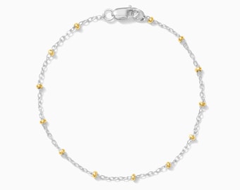 Solene Satellite Chain Bracelet, 14k Gold Filled, .925 Sterling Silver