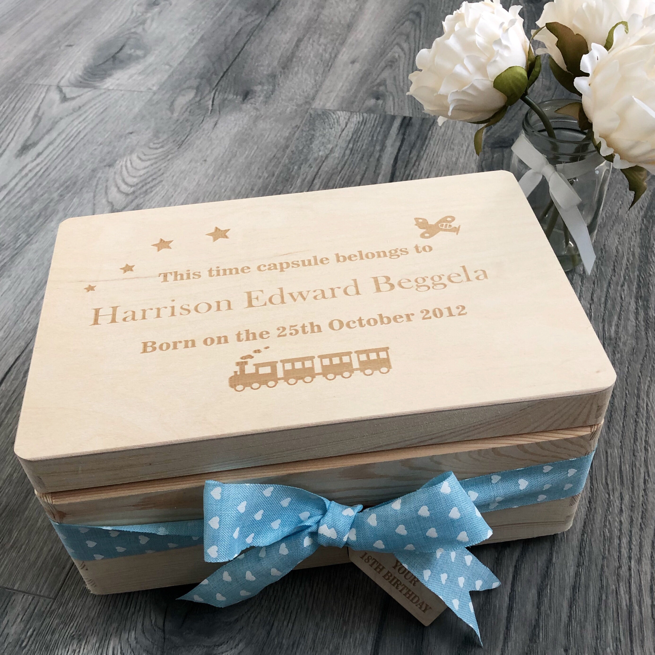 Personalised time capsule box Etsy