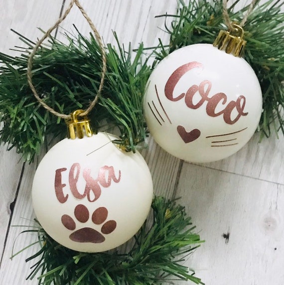personalised dog christmas ornaments