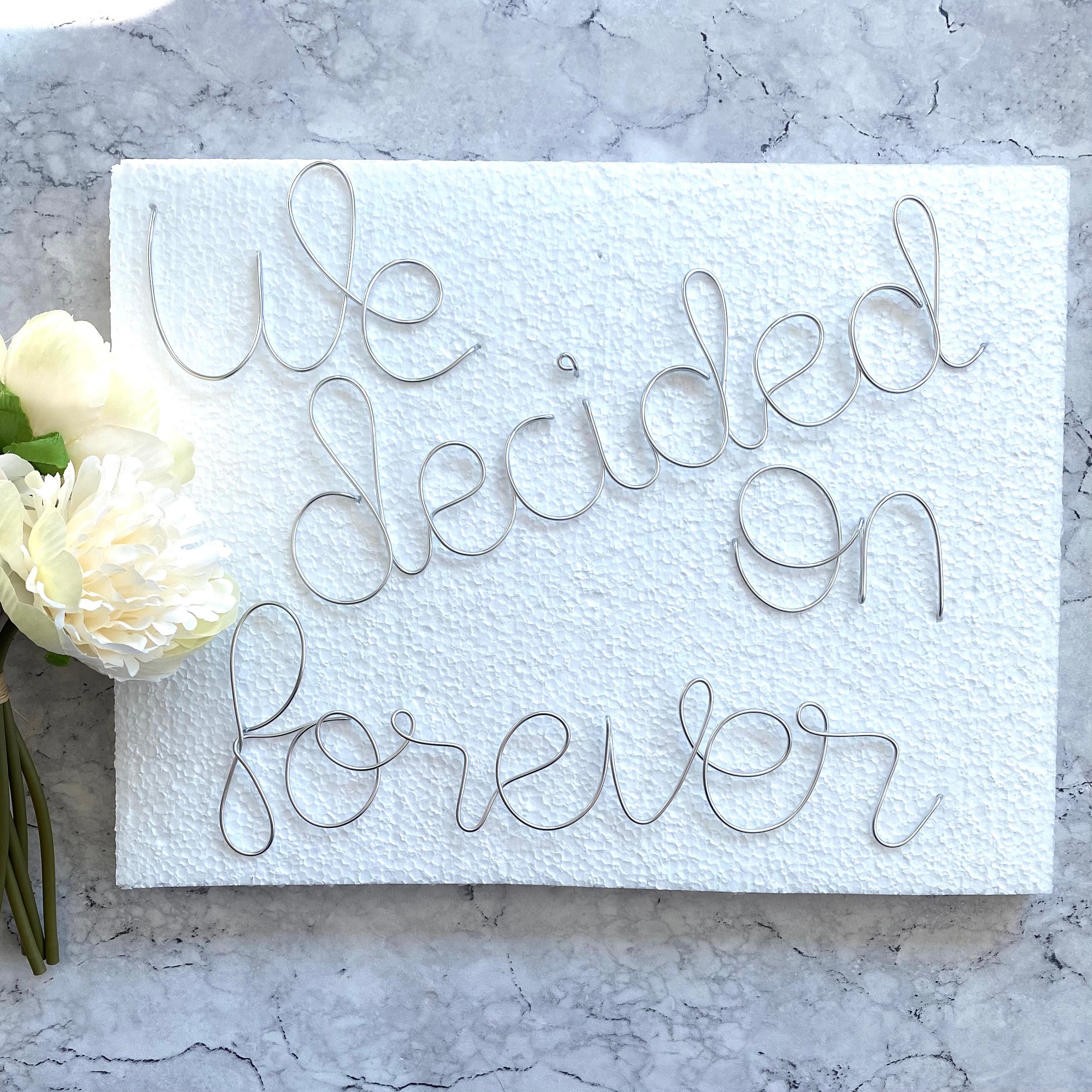 Arte personalizado de la pared de la palabra de alambre | Etsy