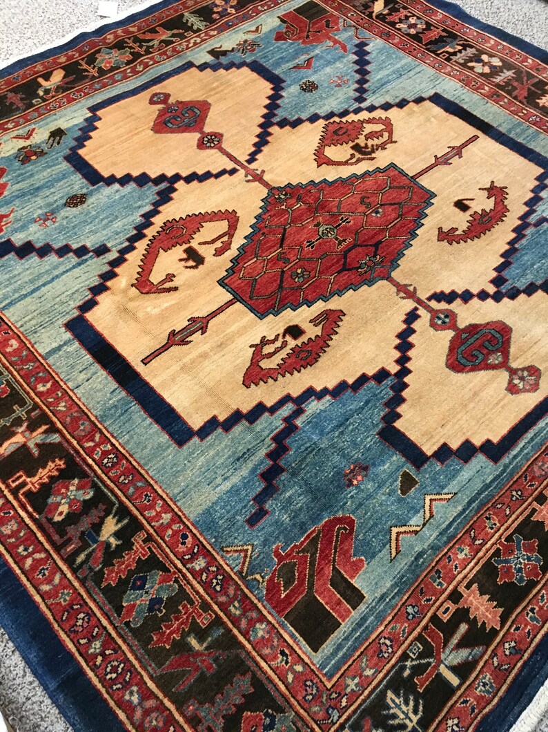 Woven Legends Turkish Rug Azeri Rug Hand Knotted Rug Etsy